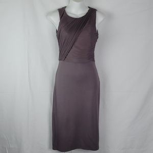 Halston Heritage grayish purple body hugging dress